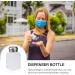 ULTECHNOVO 200ml Lockable Antistatic Push Down Pump Bottles - 2Pcs Press Alcohol Dispenser | Square Plastic Bottles for Travel & Home Use - Buy Online on GoSupps.com