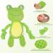 Tonyfy Dog Toys - Interactive Squeaky Plush Frog for Puppies & Small/Medium Dogs | Durable Cotton Rope & Crinkle Paper Fun - Buy Online on GoSupps.com