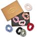 (8 pieces) Lolalet Hair tie Silk Scrunchies for women Premium satin hair tie soft elastic silk ponytail for women women girls hair jewelry 8 colors -style c 8 er style c