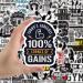 50-Piece Workout Sticker Pack - Fitness Decals for Laptops, Water Bottles & More - Buy Online on GoSupps.com