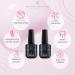 Shayenne Base & Top Coat Set 15ml - UV LED Gel No Sweat Layer Perfect Nail Polish Duo for Flawless Nails - International Shipping Available - Buy Online on GoSupps.com