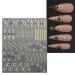 JMEOWIO Spring Flower Nail Art Stickers - 9 Sheets Colorful Floral Decals for Nail Design | Self-Adhesive Summer Nail Supplies - Buy Online on GoSupps.com