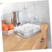 Alipis 1 Set Four Grid Fruit Plate Decor Platter Tray Food Tray Caviar Snack Holder Vegetable Biscuit Box Grey 21X21X8CM - Buy Online on GoSupps.com