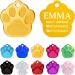 Personalized Ibera Gifts - Custom Dog & Cat Paw Pendant for Medium to Large Pets | Engraved Name & Address Collar Tag (Gold) - Buy Online on GoSupps.com
