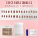 Zahrvia Soft Gel Press On Nails - 30 Set Color Charge Pink Quadrato Form | Salon Quality Full Cover Fake Nails | Medium Length & Comfortable Fit - Buy Online on GoSupps.com