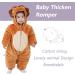 COOKY.D Baby Lion Hooded Winter Romper | 6-12 Months | Thicken Snowsuit Outerwear - Buy Online on GoSupps.com