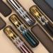Stainless Steel Portable Tableware Student Travel to Work Spoon Chopsticks 3 Piece Set Silver - Buy Online on GoSupps.com