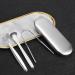 Mingqian ER Tongue Scraper - 3-Part Stainless Steel Tongue Cleaner for Adults & Children | Medical Metal with Case | Professional Oral Hygiene  - Buy Online on GoSupps.com