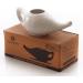 2activelife Ceramic Neti Pot - 225ml, Dishwasher Safe, Compact Design - Ivory Crackle - Buy Online on GoSupps.com