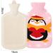 Kripyery 1000 ml Christmas Moose Pattern Hot Water Bottle - Ideal for Cold & Hot Compresses Perfect for Neck Shoulder Back Hands Legs & Waist Relief | International Shipping Available - Buy Online on GoSupps.com