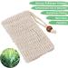 4X Organic Sisal Soap Bags - 100% Natural Plastic-Free Sustainable Soap Net for Body Peeling - Buy Online on GoSupps.com