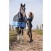 RL24 Weiddecke Full Neck Horse Blanket - 600D Nylon Waterproof Winter Feed Blanket in Blue/Baby Blue Size 125 cm (300g/m ) - Buy Online on GoSupps.com