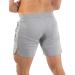 BUXKR Men's 5 Inch Quick Dry Gym Workout Shorts with Zipper Pockets - Light Grey, Medium - Buy Online on GoSupps.com