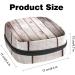 Menstrual Pad Bag with Zipper | Stylish Tampon & Napkin Pouch for Women & Girls - Eco-Friendly Wooden Design - Buy Online on GoSupps.com