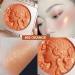 Embossed Smooth Powder Blush Palette For Cheeks Matte Face Powder Blush Palette Powder Blush Palette Girl Blush for Cheeks Natural Makeup Radiant Finis (Orange 1PCS) Orange 6 g (Pack of 1) - Buy Online on GoSupps.com