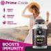 Prime Code Iron Gummies for Women & Men with Vitamin B12 Liquid Vitamin B1 Drops with Vitamin B3 B6 & B12 Liquid Vitamin A Supplement for Women & Men with Vitamin C E and D3 - Buy Online on GoSupps.com