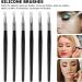 FRCOLOR Silicone Eyeshadow Brush Professional Silicone Lipstick Applicator Lip Makeup Brush Set for Applying Cream 6pcs 14.5x0.5cm Black - Buy Online on GoSupps.com