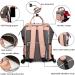 Approach Multi-Functional Mom Backpack - Waterproof Diaper Bag with Large Capacity Diaper Pad Stroller Belts & USB Connection - Gray Pink - Buy Online on GoSupps.com