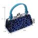 Glitter Flower Lipstick Case with Handle Mahjong Purse - Blue | Stylish and Functional Accessories - Buy Online on GoSupps.com