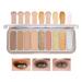 9 Colors Eyeshadow Palette Matte Nude Eye Makeup Palette Ultra-Blendable Long Lasting High Pigmented Waterproof Nudes Neutral Smooth Eye Shadow Palette for Women Natural Charming Looking #01 9 Colors #01