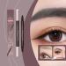  Qikam Eyebrow Pen 2-in-1 Waterproof Eyeliner | Eyeliner - For Makeup and Beauty for Dates Evenings and Meetings for Women and Girls - Buy Online on GoSupps.com