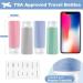 Opret 100ml Silicone Travel Bottles for Toiletries 4 Pcs Leak Proof Portable Travel Container Refillable Squeezable 3.4oz for Shampoos and Conditioner BPA Free and TSA Approved Blue pink green grey - Buy Online on GoSupps.com