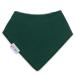 Dotty Fish Baby Bandana Bibs. Drool Bibs. Super Absorbent Teething Bibs for Girls Boys Unisex. Organic Cotton Bibs. One Size Dark Green