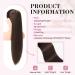 REECHO 28 Long Straight Drawstring Pony Hair Extension - Dark Brown with Copper Highlights - Buy Online on GoSupps.com