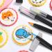 Nomeca 10Pcs Food Coloring Marker Pens - Edible Markers for Decorating Cakes, Cookies, Easter Eggs - Flexible Brush Tip - 10 Colors - Buy Online on GoSupps.com