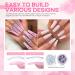 Modelones Poly Nail Gel Kit - 6 Colors with 48W Nail Lamp and Slip Solution - Rhinestone Glitter All In One DIY Manicure Starter Kit for Beginners - Buy Online on GoSupps.com