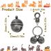 QOCO Extra Loud Cat and Dog Bells for Collar Pet Tracker Bells with Swivel Lobster Clasp Durable Collar Charms Pendant for Cats Dogs Training Harness Brass - Buy Online on GoSupps.com