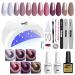 Vishine Sunone 48 W LED UV Lamp complete set Nail polish Semi-Permanent Nail dryer 6 colors gel top base coat mat top coat manicure set accessories Nail Art Set C003