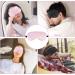 Silky Sleep Masks 2 Pcs Set | Soft Satin Eye Covers for Men & Women | Adjustable Blackout Blindfold for Travel & Meditation (Black & Pink - Buy Online on GoSupps.com