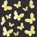 Blumomon 30 PCS 3D Butterfly Cupcake Toppers - Yellow Gold Rim - Perfect for Weddings Baby Showers and Birthday Parties - Buy Online on GoSupps.com