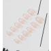 24 Pcs Ombre Short Square Press on Nails with Glue - Pink White False Nails for Women - Buy Online on GoSupps.com