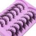 Augenli 7Pairs Fox Eye Lashes: Angel Wing False Eyelashes for Natural, Wispy, Fluffy Anime Doll Look - Perfect for Daily or Cosplay Wear (01a) - Buy Online on GoSupps.com