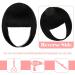 Leterly Bangs Hair Clip Extension - Thick Neat Straight Fringe for Women, Dark Black Color - Buy Online on GoSupps.com