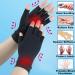 SHIFANQI Copper Arthritis Compression Gloves - 2 Pairs, Fingerless Design for Carpal Tunnel & Hand Pain Relief, Medium Size - Buy Online on GoSupps.com