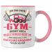 Trendation - Gym Mug Gift Fitness Saying Gift Idea for Fitness Freak Pumper (Pink)