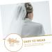 Housoutil 1 Set Wedding Hair Comb Hair Barrettes Hair Clips Bridal Tiara Wedding Bun Comb Pearl Hair Comb Pearl Hair Clip Rhinestones Bride Hair Accessories Copper Wire - Buy Online on GoSupps.com