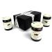 Hafi Swedish Preserves 3-Flavor Variety: One 14.1 oz Jar Each of Queen's Blend, Blueberry, and Black Currant in a BlackTie Box (3 Items Total)