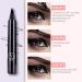 Nexavista - 4 Point Eyebrow Pencil Magic Eyebrow Pencil 3d Makefullbeauty Eyebrow Pen Magical Precise Waterproof Brow Pen Natural Looking Brows Effortlessly (2*Dark Brown) - Buy Online on GoSupps.com