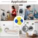 uxcell 4pcs Reusable Laundry Dryer Balls | Vinyl Fabric Softener for Wrinkles & Static Reduction | Energy-Saving Blue & Yellow - Buy Online on GoSupps.com