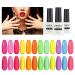 AIMEILI Neon Gel Nail Polish Set 8ml 12 Colours Spring Summer Pink Red Orange Green Blue Purple Gel Polish Soak Off UV LED Gel Nail Polishes Nail Art Gel Polish Gift Kit 25 KIT12-25_8ML 8 ml (Pack of 12)