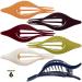 RC ROCHE 6 Pieces Oval Hair Clips - Elegant Curvy Side Clips for Women | Medium Classic Multi-Colored Hair Accessories - International Shipping Available - Buy Online on GoSupps.com