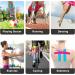 Kinesiology Tape Precut Strips | Waterproof Athletic Tape for Joint Support & Muscle Pain Relief | 4 Rolls - 66ft 80 Strips - Cotton K Tape (Multicolor - Buy Online on GoSupps.com