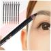 SOESFOUFU Eyebrow Pencil Black 8pcs sharpener eyebrow pencil Makeup Accessories tool eyebrow liner 2 in 1 eyebrow pencil coffee 1 count (Pack of 1) Black - Buy Online on GoSupps.com