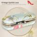 Yinhing Vintage Lipstick Holder Case with Mirror | Mini Cosmetic Storage Box | Floral Lip Gloss Purse & Jewelry Organizer for Ladies - Buy Online on GoSupps.com