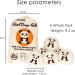 Laundry Wool Dryer Balls Natural Downy Laundry Fabric Softener Beads Reusable for Dryer 6 Pack XL Baby Safe with Lucky Panda Save Drying Time - Buy Online on GoSupps.com