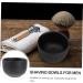 Frcolor Stainless Steel Shaving Soap Cup | Men's Shaving Foam Bowl | Double Layer Acrylic Holder for Perfect Shaving Experience - Buy Online on GoSupps.com
